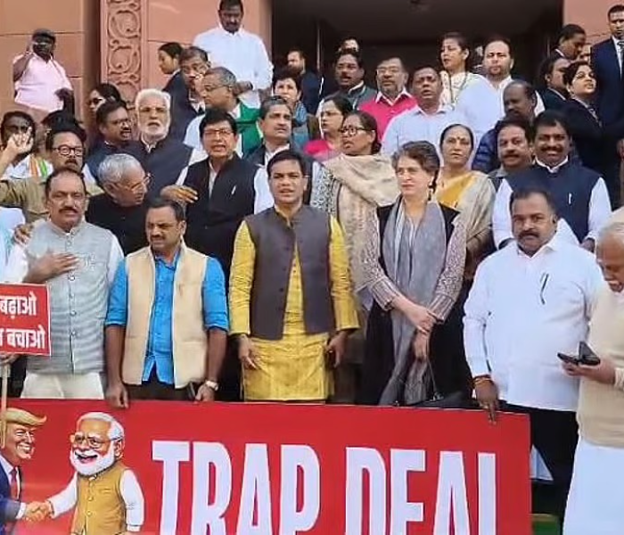 Opposition Parties Protest Against India-US Trade Deal | ಭಾರತ-ಅಮೆರಿಕ ವ್ಯಾಪಾರ ಒಪ್ಪಂದ ಖಂಡಿಸಿ ವಿಪಕ್ಷಗಳ ಪ್ರತಿಭಟನೆ | Speed News Kannada