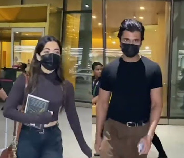 Vijay-Rashmika flew out of Mumbai  | ಮದುವೆಗೂ ಮುನ್ನ ಮ್ಯಾಚಿಂಗ್ ಡ್ರೆಸ್‌ ಹಾಕಿ ಮುಂಬೈನಿಂದ ಹಾರಿದ ವಿಜಯ್ ರಶ್ಮಿಕಾ | Speed News Kannada