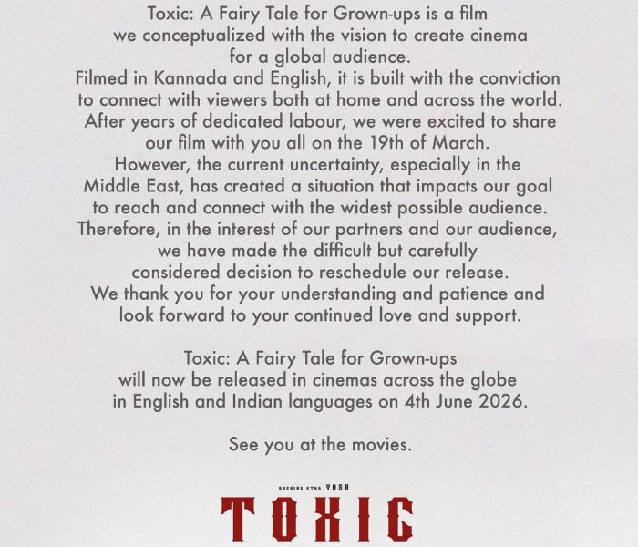 This is why the movie Toxic is not releasing | ಈ ಕಾರಣಕ್ಕೆ ಟಾಕ್ಸಿಕ್ ಸಿನಿಮಾ ಮಾರ್ಚ್ 19ರಂದು ಬಿಡುಗಡೆಯಾಗುತ್ತಿಲ್ಲ | Speed News Kannada