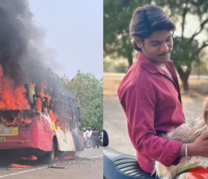 Bike collides with bus over love breakup, youth burnt alive|ಲವ್ ಬ್ರೇಕಪ್ ಹಿನ್ನೆಲೆ ಬೈಕ್ ಬಸ್‌ಗೆ ಡಿಕ್ಕಿ, ಯುವಕ ಸಜೀವ ದಹನ|Speed News Kannada
