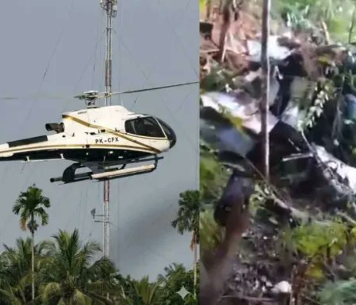 Helicopter crash in Indonesia | ಇಂಡೋನೇಷ್ಯಾದಲ್ಲಿ ಹೆಲಿಕಾಪ್ಟ‌ರ್ ಪತನ 8 ಮಂದಿ ದುರ್ಮರಣ | Speed News Kannada